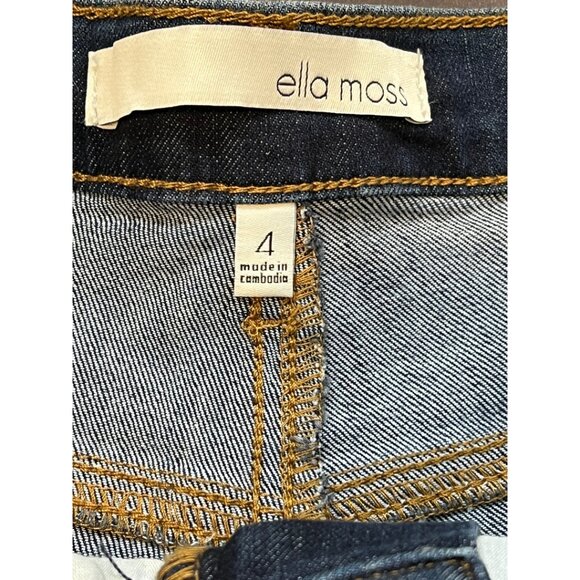 Ella Moss Women’s Straight Leg Jeans Size 4 Classic Blue Denim Casual Fit NWOT - Picture 5 of 9